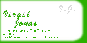 virgil jonas business card